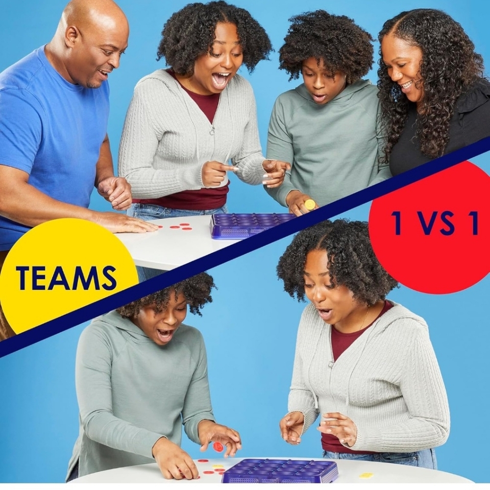New Connect 4 Frenzy Game | Bounce Discs 4 The Win | Family Party Games - Picture 7 of 16